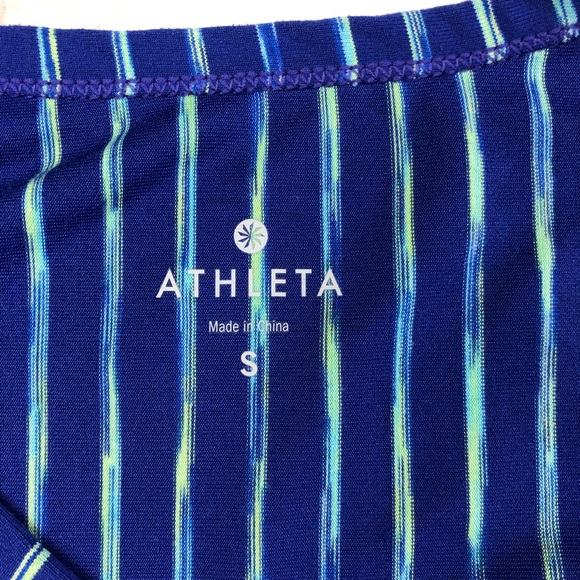 Athleta Pop Space Dye Long Sleeve Athletic Shirt - Picture 2 of 5